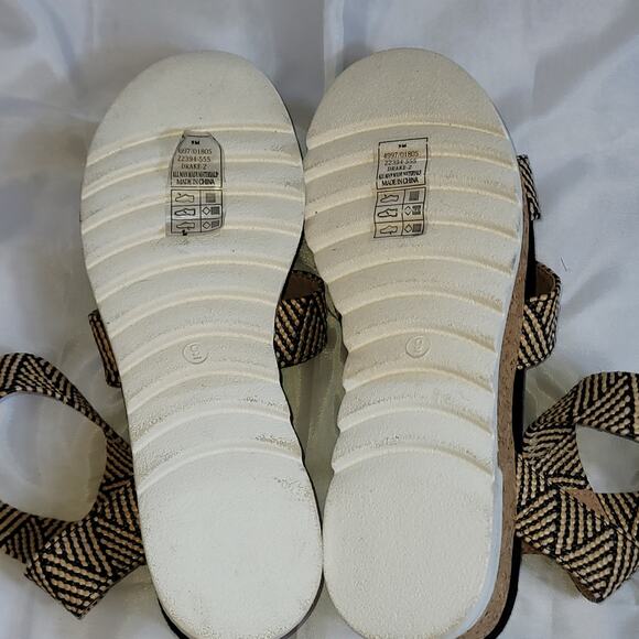 PIERRE DUMAS Drake 2 Woven Wedge Flatform Sandal Women's Size 90 - Picture 6 of 6